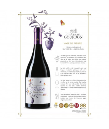 Vin rouge Vase de Pierre 2018 - Château de Gourdon