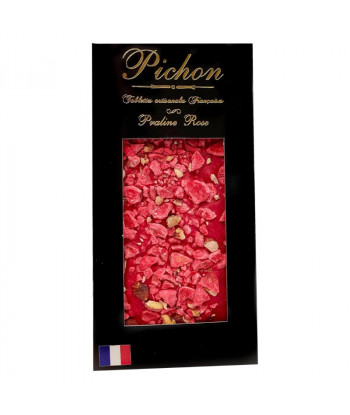 Tablette à la Praline Rose - Chocolats Pichon