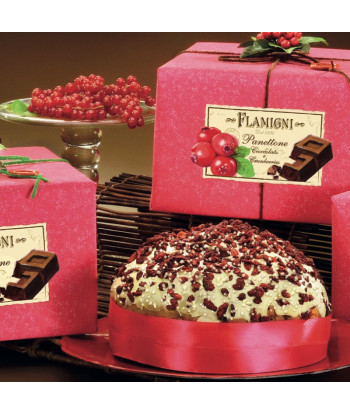 Panettone Cranberries et Chocolat Glacé - Flamigni