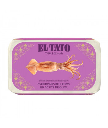 Encornets (chipirons) farcis à l'huile d'olive - El Tato